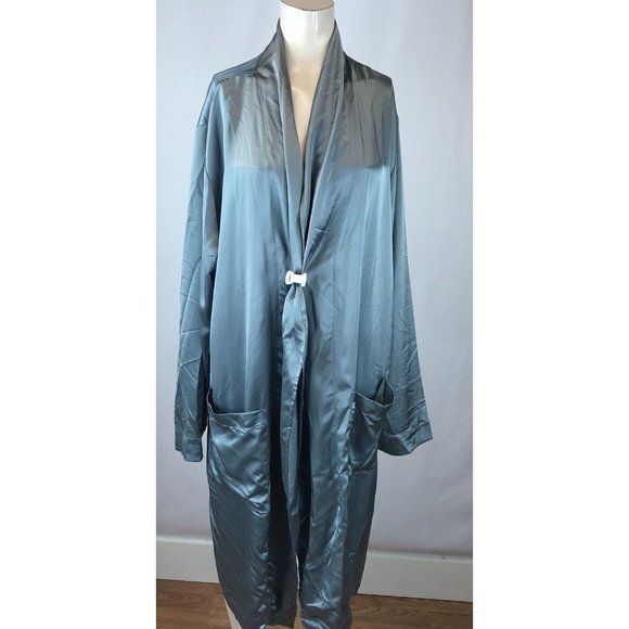 ASOS Other - Asos- Women's Large - Gray 100% Polyester Robe